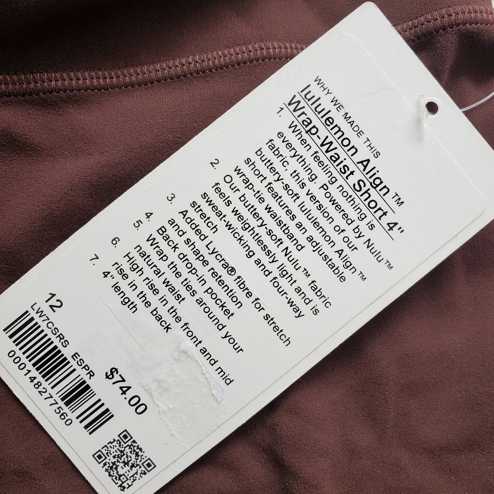 New Lululemon Align Shorts - Picture 5 of 6